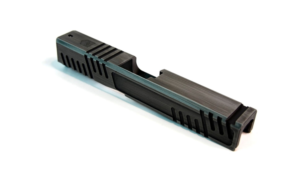 Gun Cuts Shift Slide for Glock 19, No Optic Cut, Battleworn Silver, GC-G19-SHF-CSIBW-NO