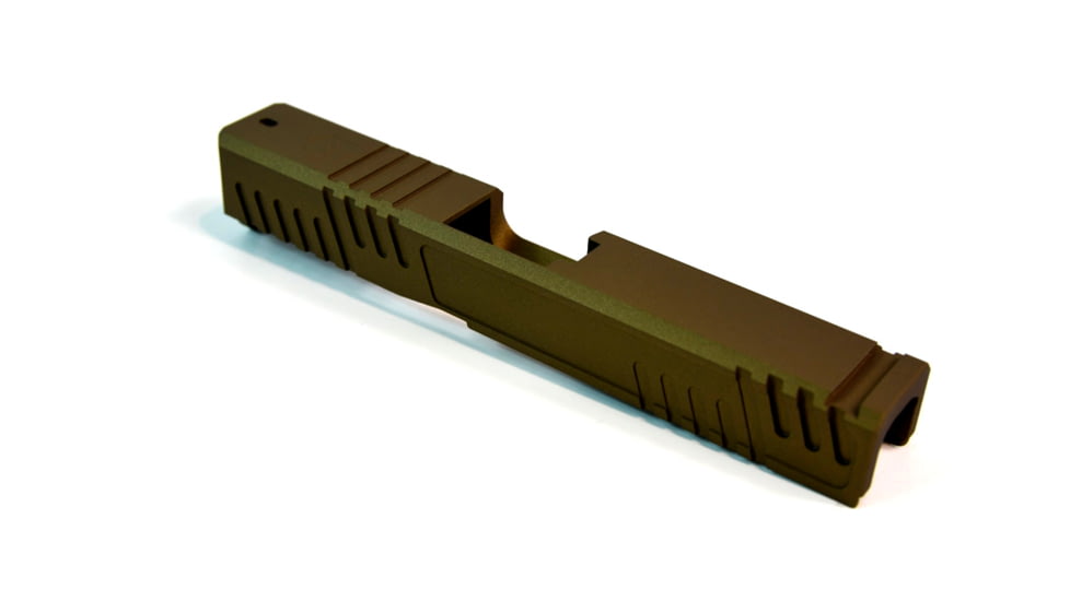 Gun Cuts Shift Slide for Glock 19, No Optic Cut, Burnt Bronze, GC-G19-SHF-BBR-NO