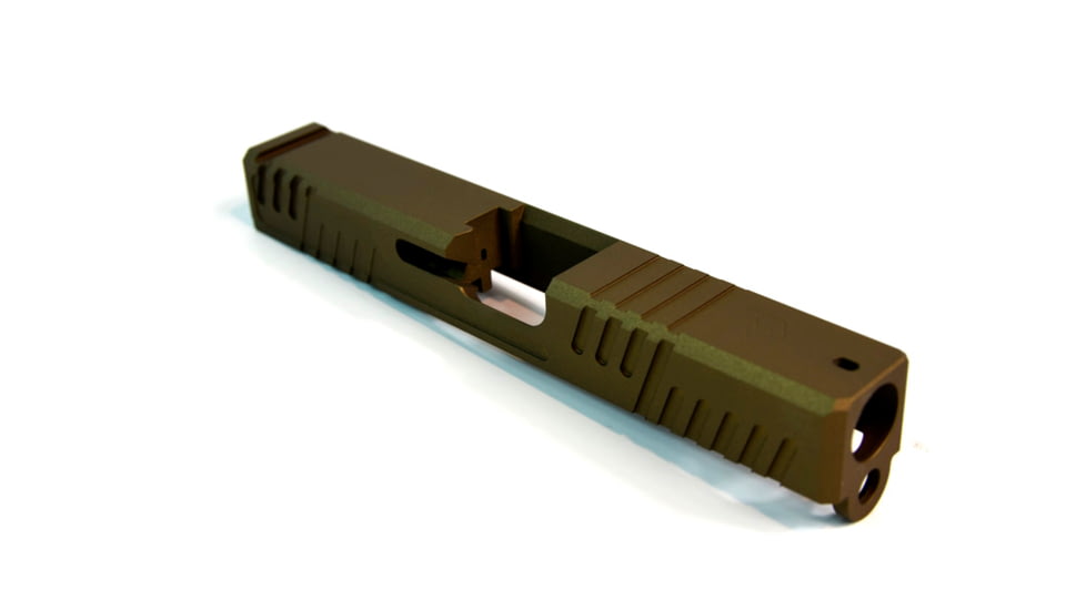 Gun Cuts Shift Slide for Glock 19, No Optic Cut, Burnt Bronze, GC-G19-SHF-BBR-NO