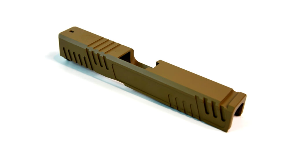 Gun Cuts Shift Slide for Glock 19, No Optic Cut, Coyote Tan, GC-G19-SHF-CTA-NO