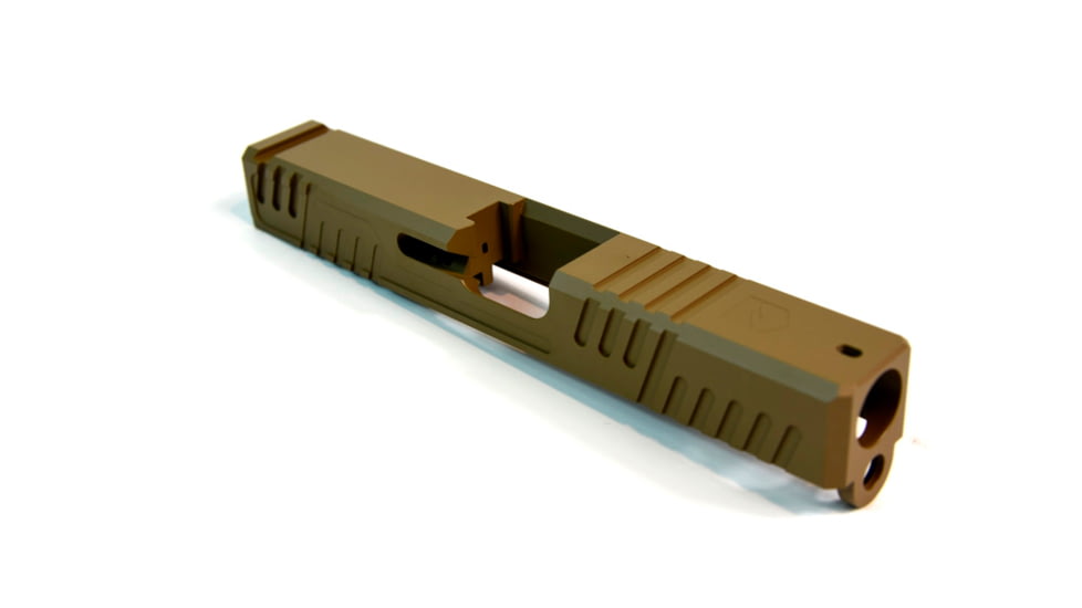 Gun Cuts Shift Slide for Glock 19, No Optic Cut, Coyote Tan, GC-G19-SHF-CTA-NO