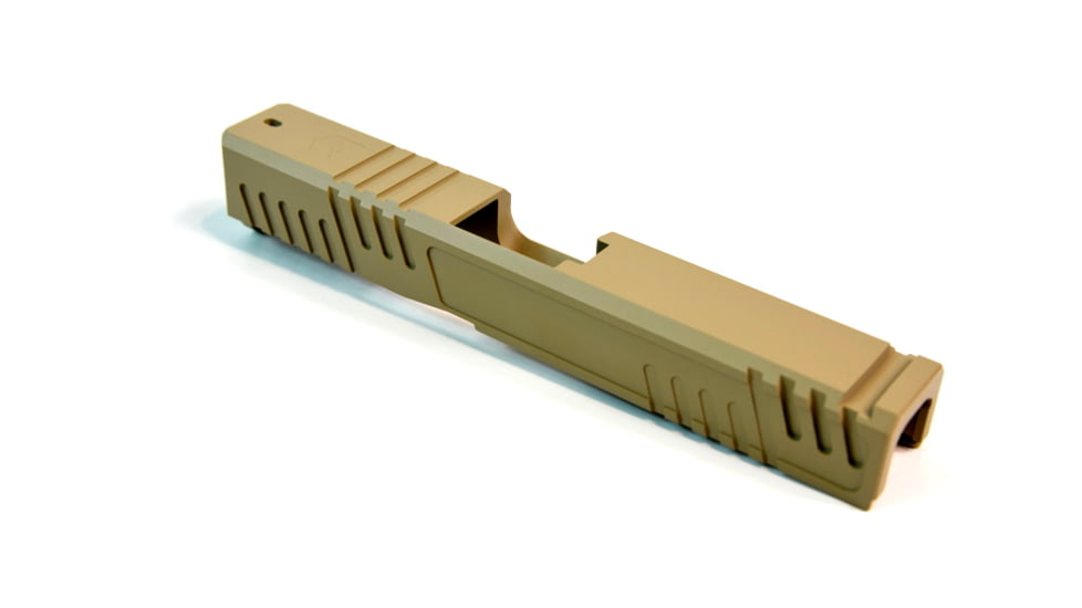 Gun Cuts Shift Slide for Glock 19, No Optic Cut, Desert Sand, GC-G19-SHF-DSA-NO