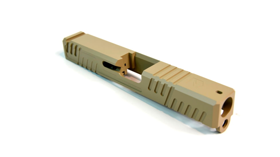 Gun Cuts Shift Slide for Glock 19, No Optic Cut, Desert Sand, GC-G19-SHF-DSA-NO