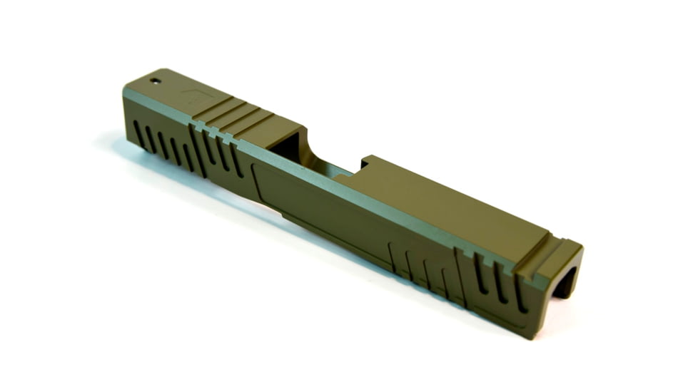 Gun Cuts Shift Slide for Glock 19, No Optic Cut, Noveske Bazooka Green, GC-G19-SHF-NBG-NO