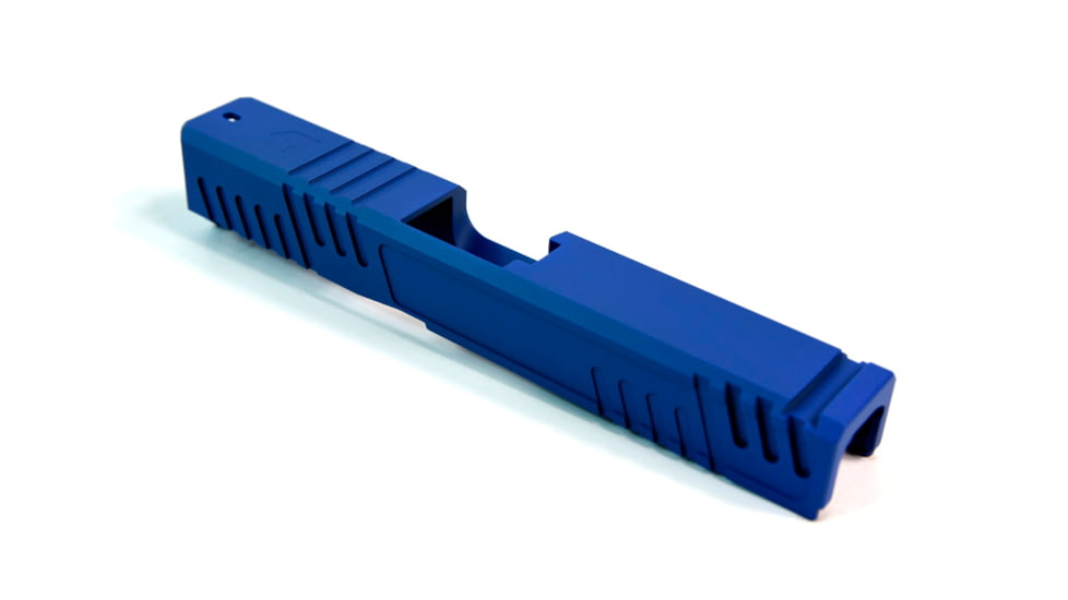 Gun Cuts Shift Slide for Glock 19, No Optic Cut, NRA Blue, GC-G19-SHF-NBL-NO