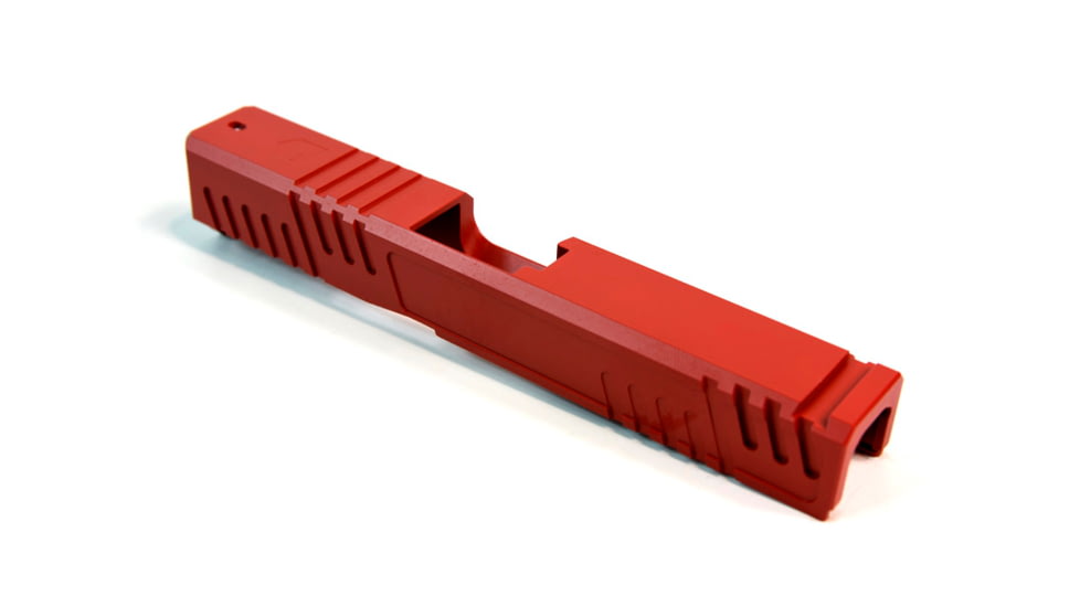 Gun Cuts Shift Slide for Glock 19, No Optic Cut, USMC Red, GC-G19-SHF-URE-NO