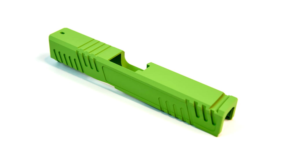 Gun Cuts Shift Slide for Glock 19, No Optic Cut, Zombie Green, GC-G19-SHF-ZGR-NO