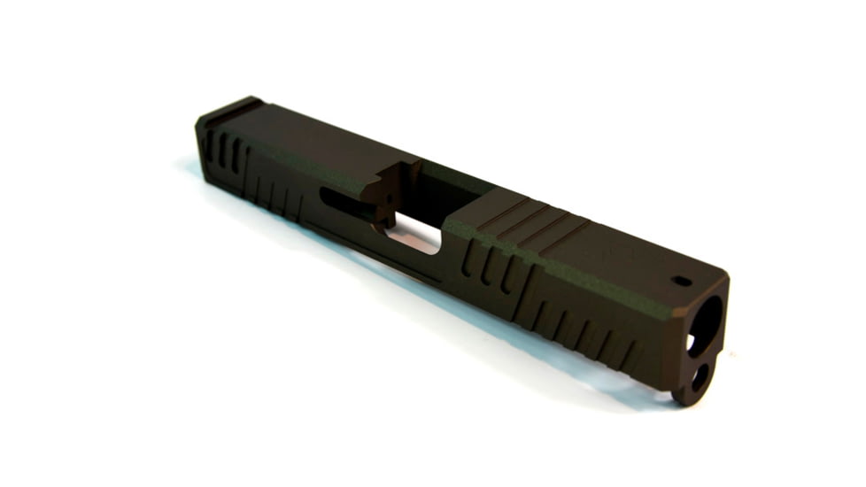 Gun Cuts Shift Slide for Glock 19, Optic Cut, Midnight Bronze, GC-G19-SHF-MBR-RMR