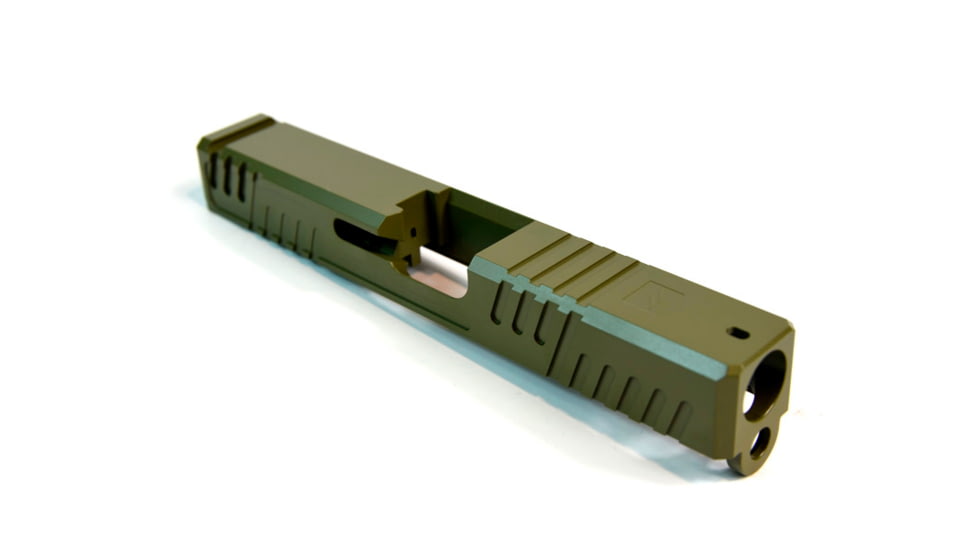 Gun Cuts Shift Slide for Glock 19, Optic Cut, Noveske Bazooka Green, GC-G19-SHF-NBG-RMR