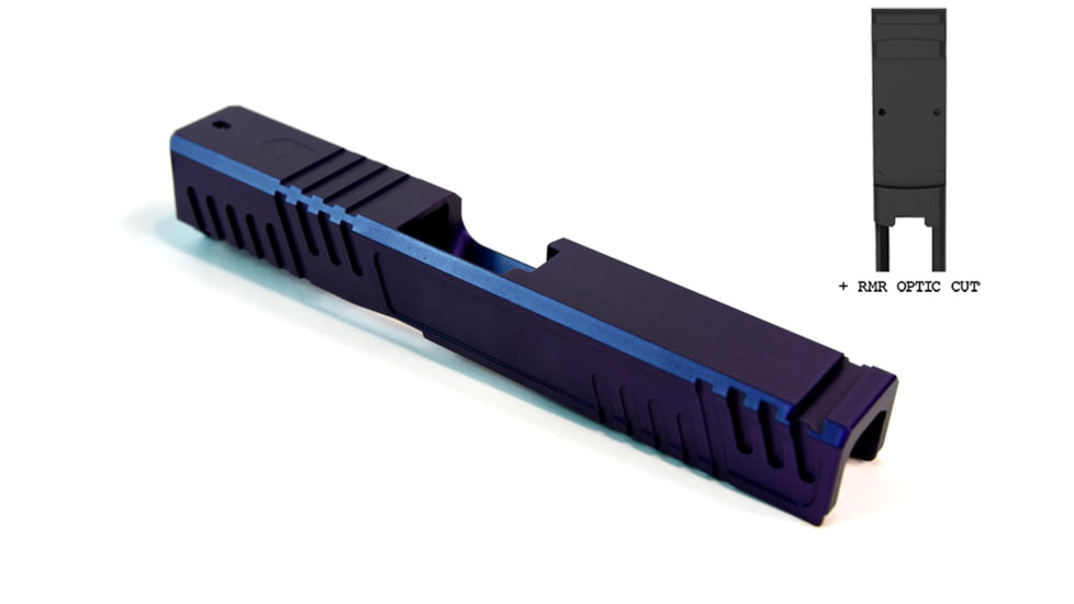 Gun Cuts Shift Slide for Glock 19, Optic Cut, Royal Purple, GC-G19-SHF-RPR-RMR