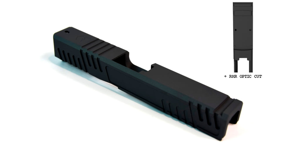 Gun Cuts Shift Slide for Glock 19, Optic Cut, Sniper Gray, GC-G19-SHF-SGR-RMR