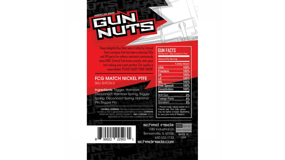 Gun Nuts Match Nickel PTFE - Fire Control Group, SI-FCG-3