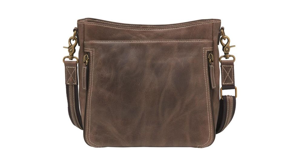Gun Tote'n Mamas Concealed Carry Slim X-Body, Distressed Leather, Brown, GTM-CZY/98