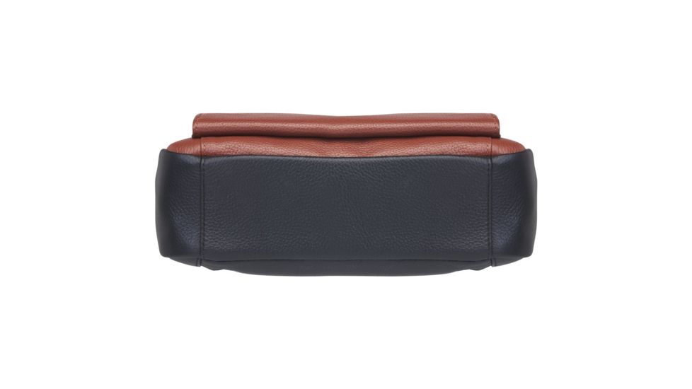 Gun Tote'n Mamas Concealed Carry Slim X-Body, Pebble Grain Cowhide, Cinnamon/Black, GTM-98/CINM