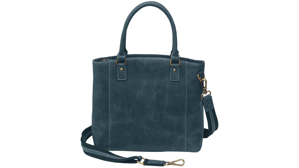 Gun Toten Mamas Distressed Leather Town Tote - Womens, Blue, GTM-CZY-51/BLUE