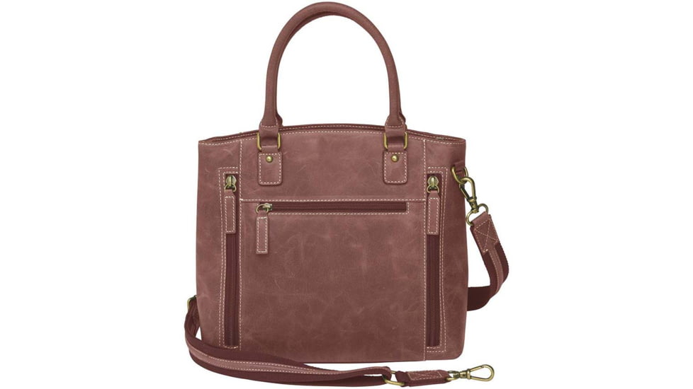 Gun Toten Mamas Distressed Leather Town Tote - Womens, Red, GTM-CZY-51/RED