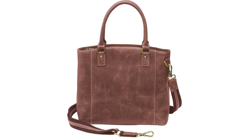 Gun Toten Mamas Distressed Leather Town Tote - Womens, Red, GTM-CZY-51/RED