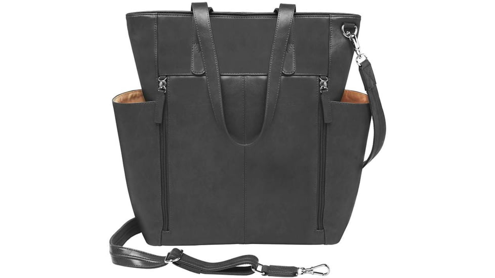 Gun Toten Mamas Oversized Leather RFID Travel Tote - Womens, Black, GTM-107/BK
