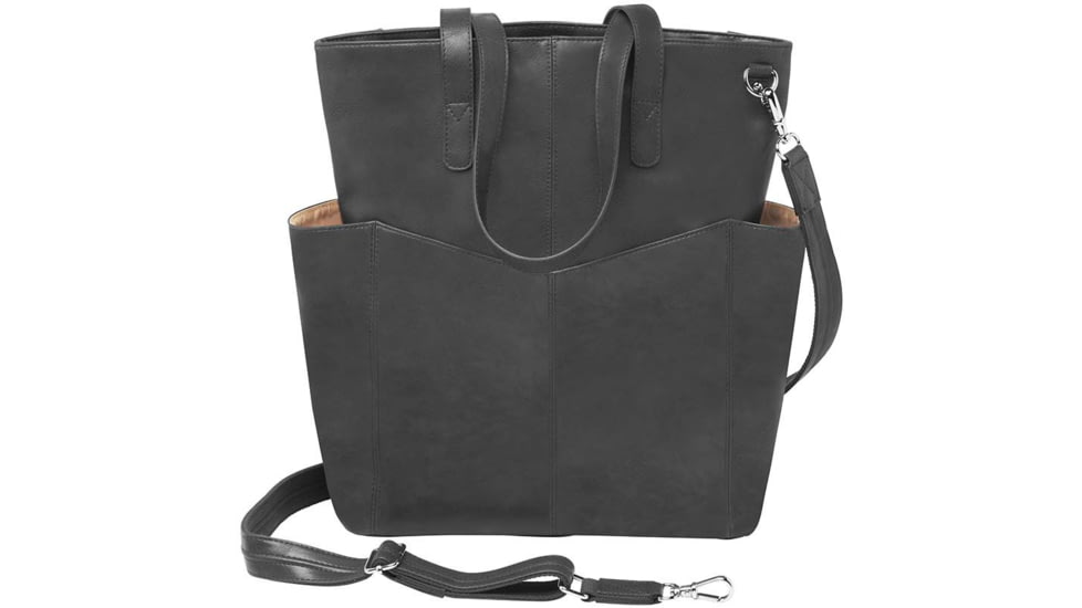 Gun Toten Mamas Oversized Leather RFID Travel Tote - Womens, Black, GTM-107/BK