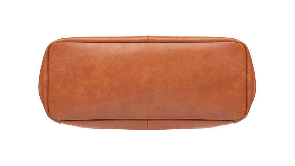 Gun Toten Mamas Oversized Leather RFID Travel Tote - Womens, Tan, GTM-107/TN