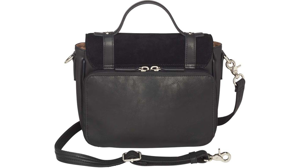 Gun Toten Mamas Satchel, Cowhide With Suede - Womens, Black, GTM-36/BK