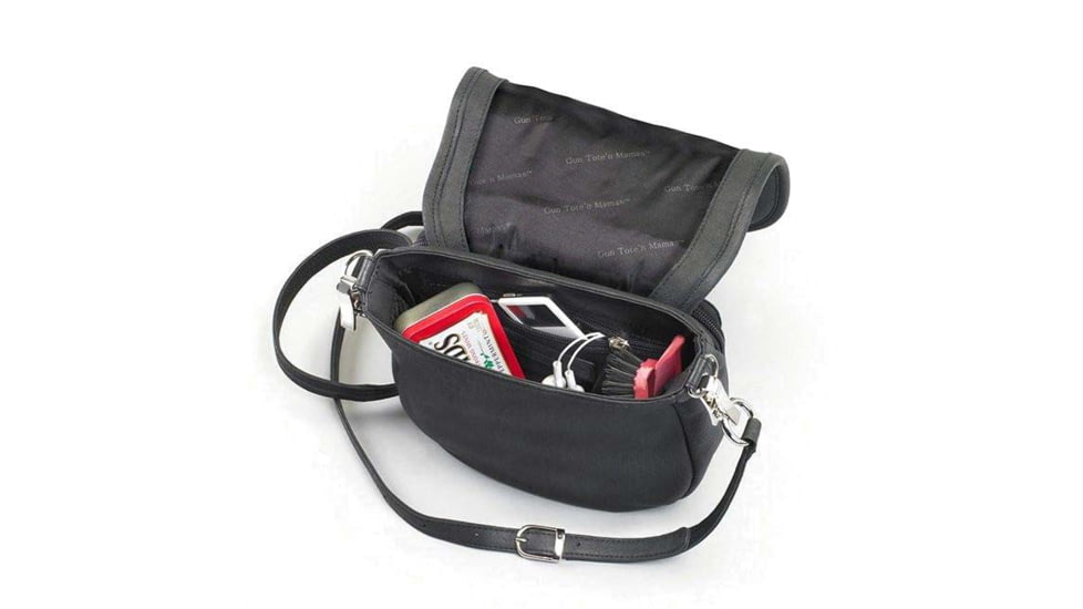 Gun Toten Mamas Simple Bling Purse w/Mernickle Holster, Black GTM-18/BK