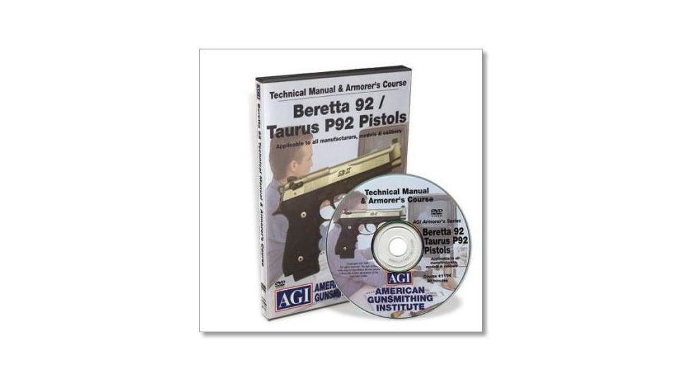 Gun Video DVD - AGI: Beretta 92/Taurus PT-92 Pistols X0073D