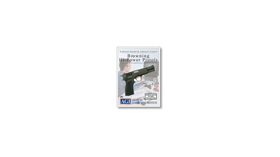 Gun Video DVD - AGI Technical Manual - Browning Hi-Power Pistol X0065D