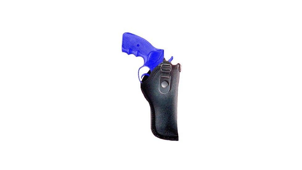 Gunmate Black Hip Holster, 2in Belt Loop, 4in bbl Medium Frame Pistols 21006, Clam