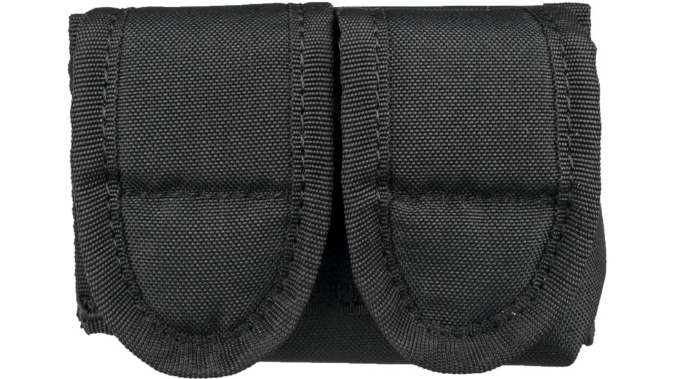 Gunmate Double Speedloader Case Black Hook &amp; Loop Closure, Clam 22000C