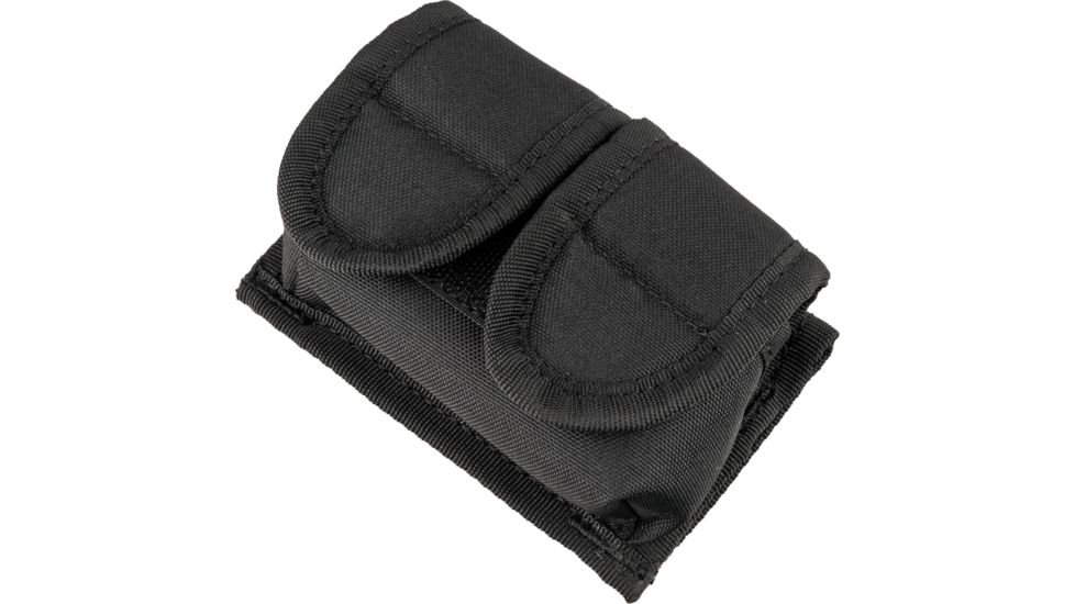 Gunmate Double Speedloader Case Black Hook &amp; Loop Closure, Clam 22000C