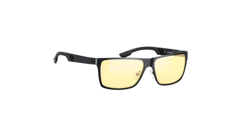 Gunnar Optiks Crossover Vinyl Single Vision Prescription Sunglasses, Onyx Frame, VIN-00101SV