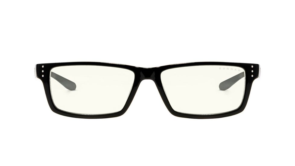 Gunnar Optiks Riot Glasses, Rectangular Shape, Onyx/Liquet RIO-00109