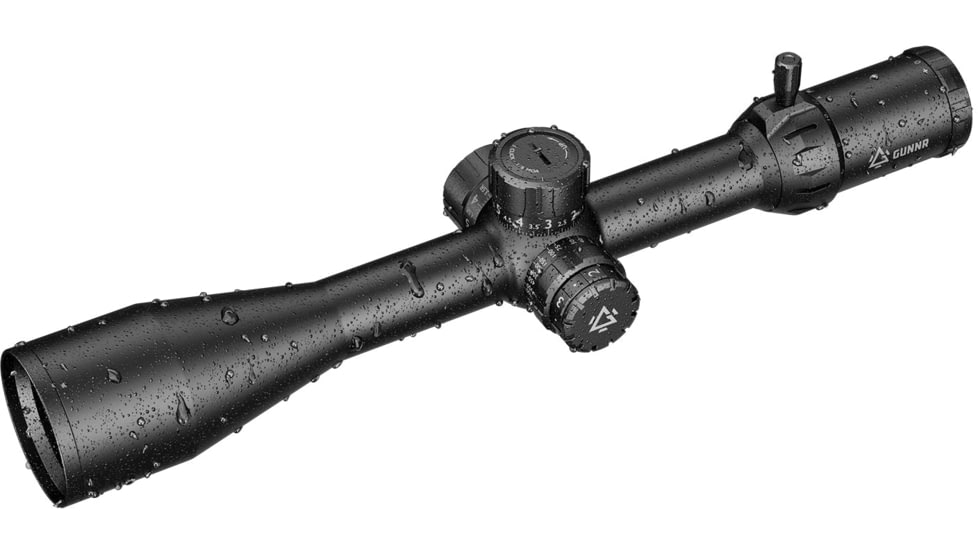 GUNNR Heimdall 6-24x50mm 30mm Tube Rifle Scope, Second Focal Plane, 1/8 MOA Reticle, Black, FFP-0624-50