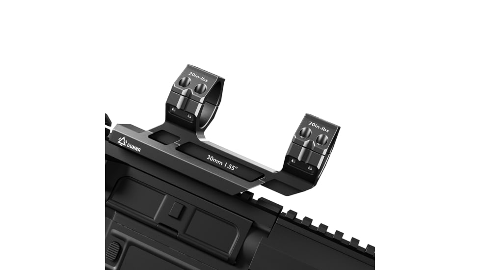 GUNNR Odin 1-6x28mm 34mm Tube FFP LPVO Rifle Scope with Mount and Case, Black, GUNBOXS16