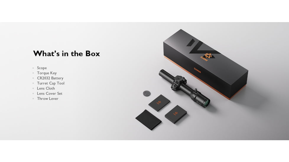 GUNNR Odin 1-8x28mm 30mm Tube FFP Rilfe Scope, Black, FFP182424