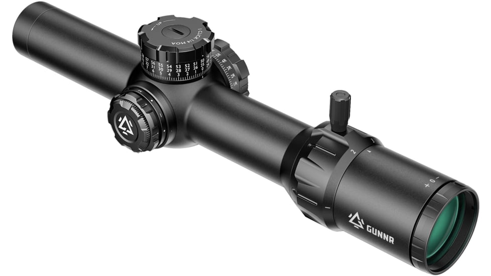 GUNNR Odin 1-6x28mm 34mm Tube FFP Rilfe Scope, Black, FFP162424