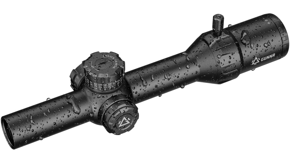 GUNNR Odin 1-8x28mm 30mm Tube FFP Rilfe Scope, Black, FFP182424