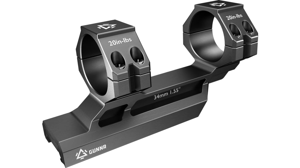 GUNNR Sleipnir 30 mm Cantilever Mount, Black, MONZT3000