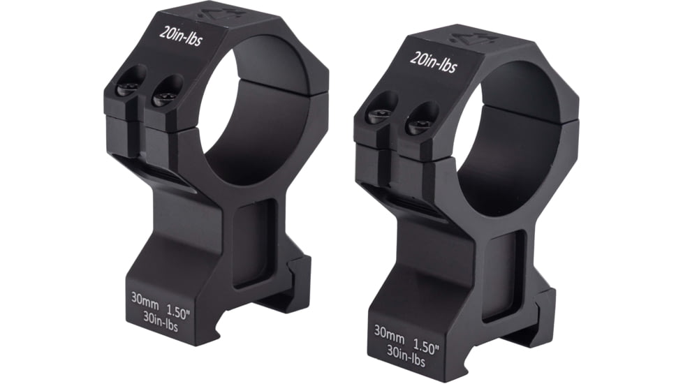 GUNNR Sleipnir 30mm 1.5 inch scope Rings, Black, MON-FT15-30