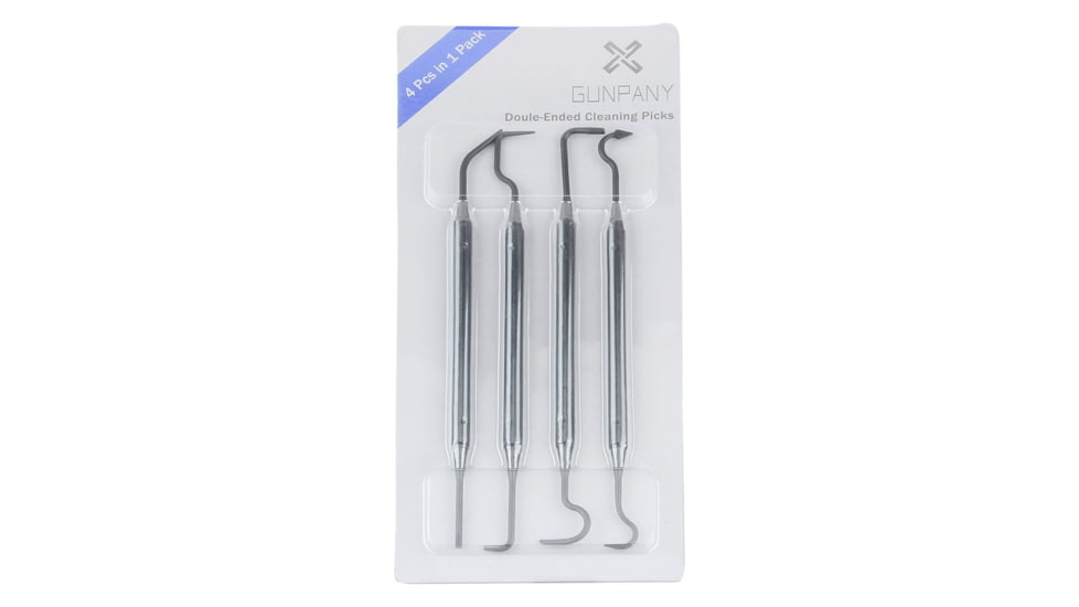 Gunpany Polymer Double Side Cleaning Picks, 4 Pieces, Black, GPCK-4P