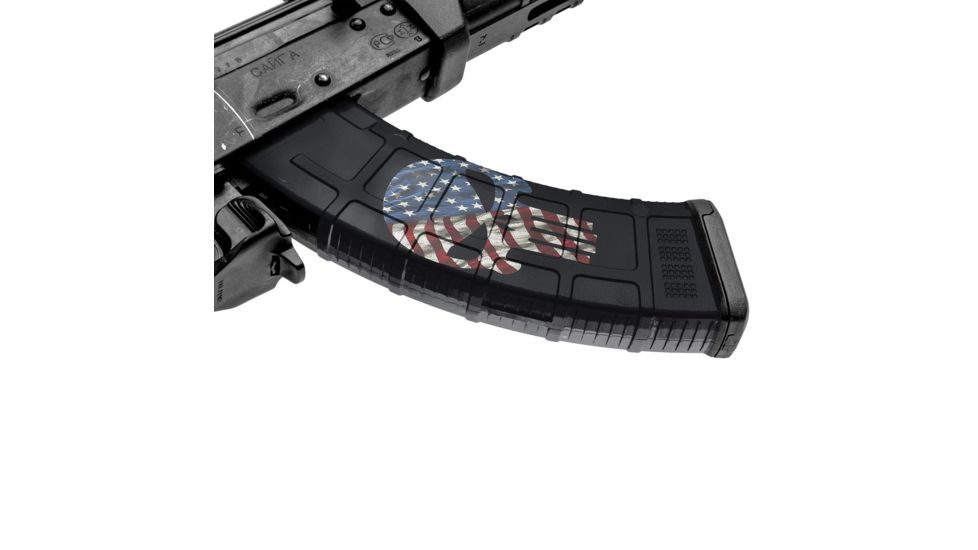 GunSkins AK-47 Magazine Skin, Skull America, ak-47-mag-skin-skull-america