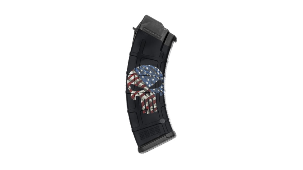 GunSkins AK-47 Magazine Skin, Skull America, ak-47-mag-skin-skull-america