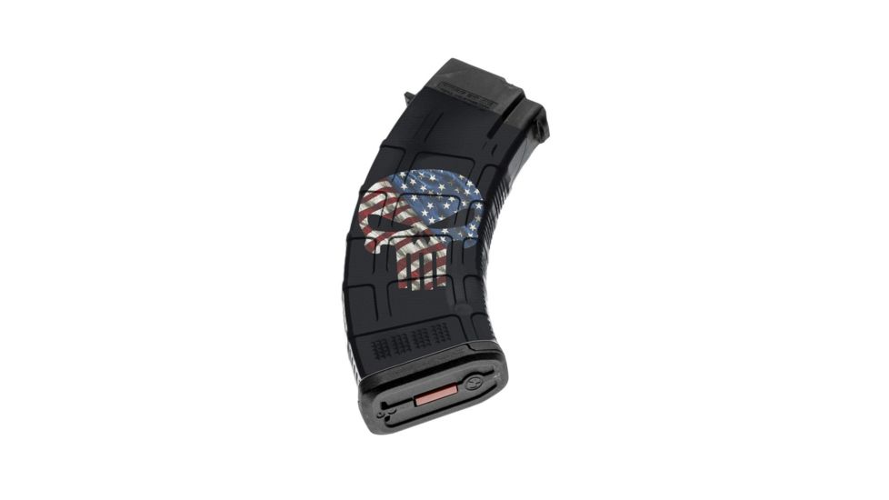 GunSkins AK-47 Magazine Skin, Skull America, ak-47-mag-skin-skull-america