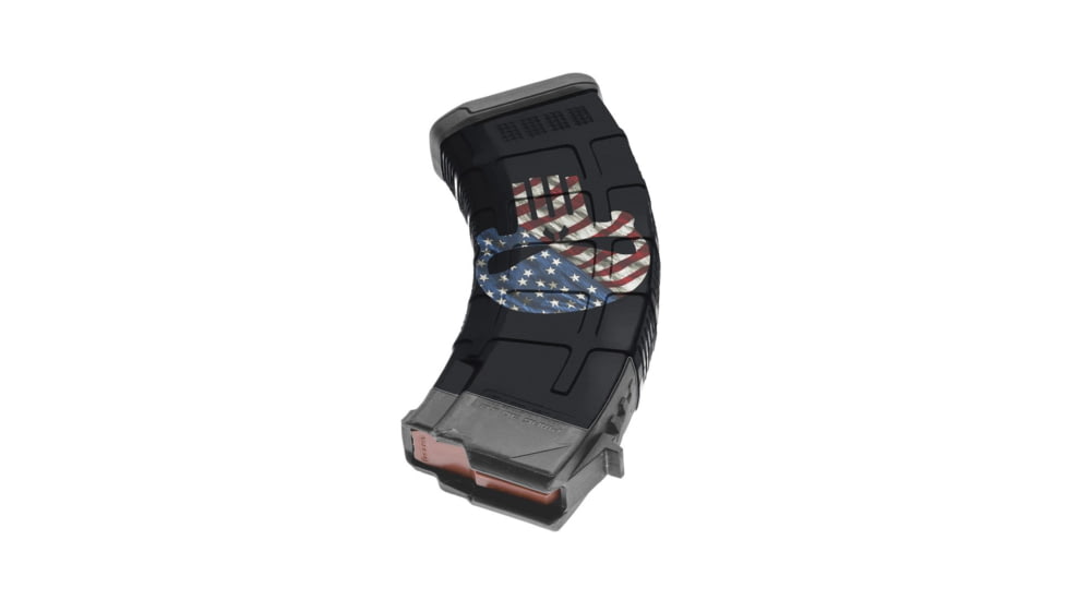GunSkins AK-47 Magazine Skin, Skull America, ak-47-mag-skin-skull-america