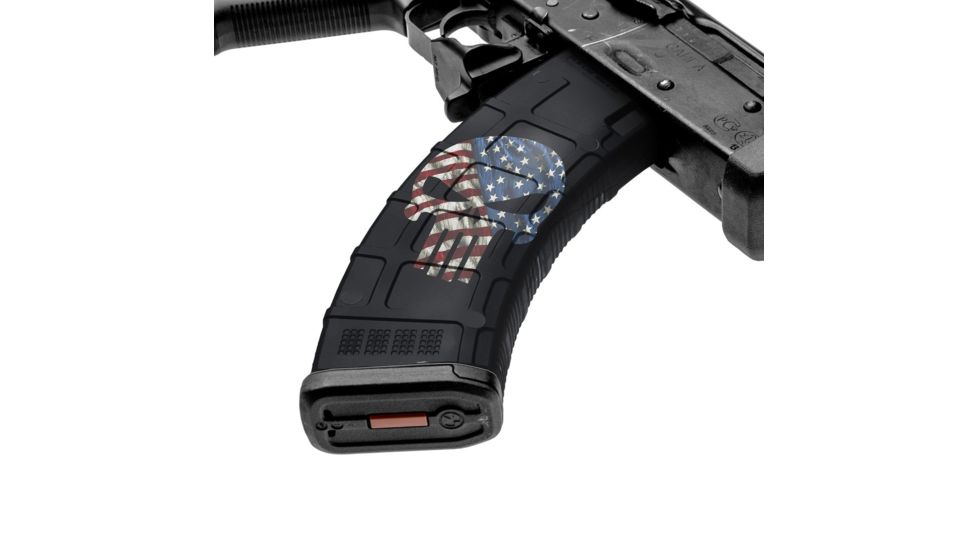 GunSkins AK-47 Magazine Skin, Skull America, ak-47-mag-skin-skull-america