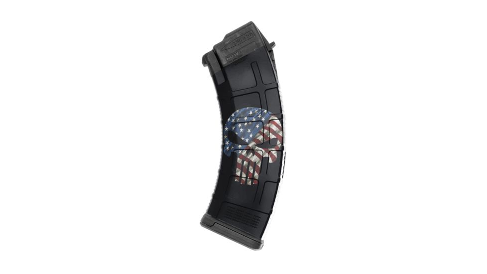GunSkins AK-47 Magazine Skin, Skull America, ak-47-mag-skin-skull-america