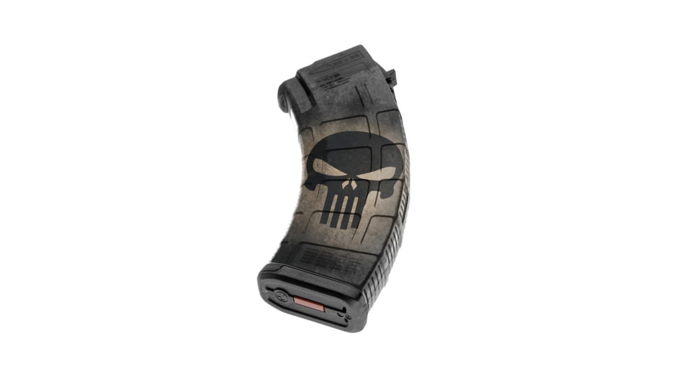 GunSkins AK-47 Magazine Skin, Skull Black, ak-47-mag-skin-skull-black