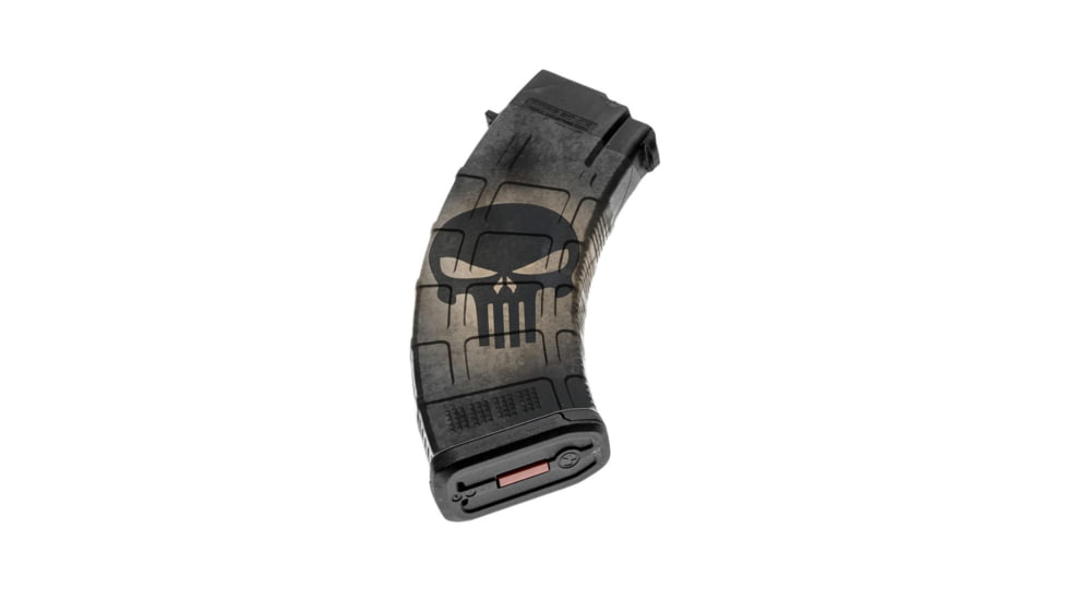 GunSkins AK-47 Magazine Skin, Skull Black, ak-47-mag-skin-skull-black