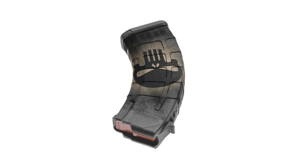 GunSkins AK-47 Magazine Skin, Skull Black, ak-47-mag-skin-skull-black